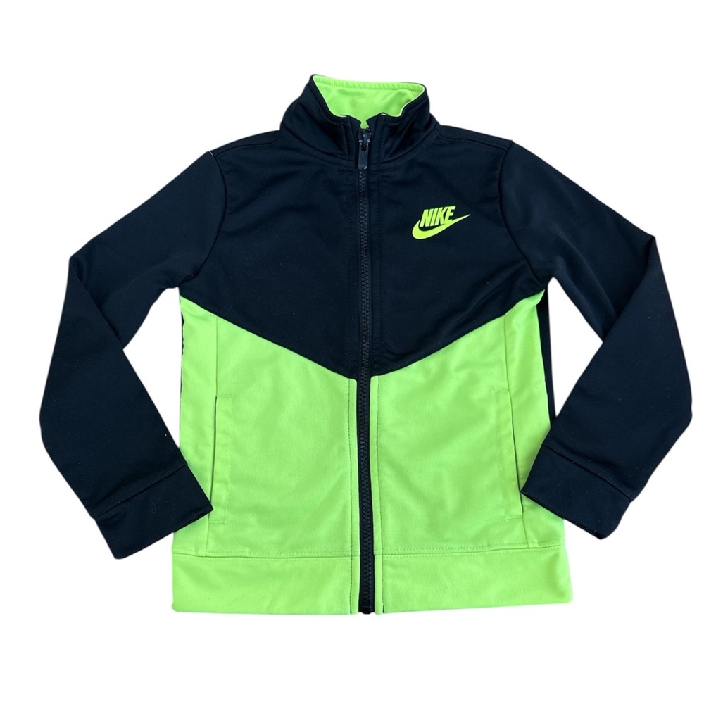 Nike Black and Neon Green Jacket